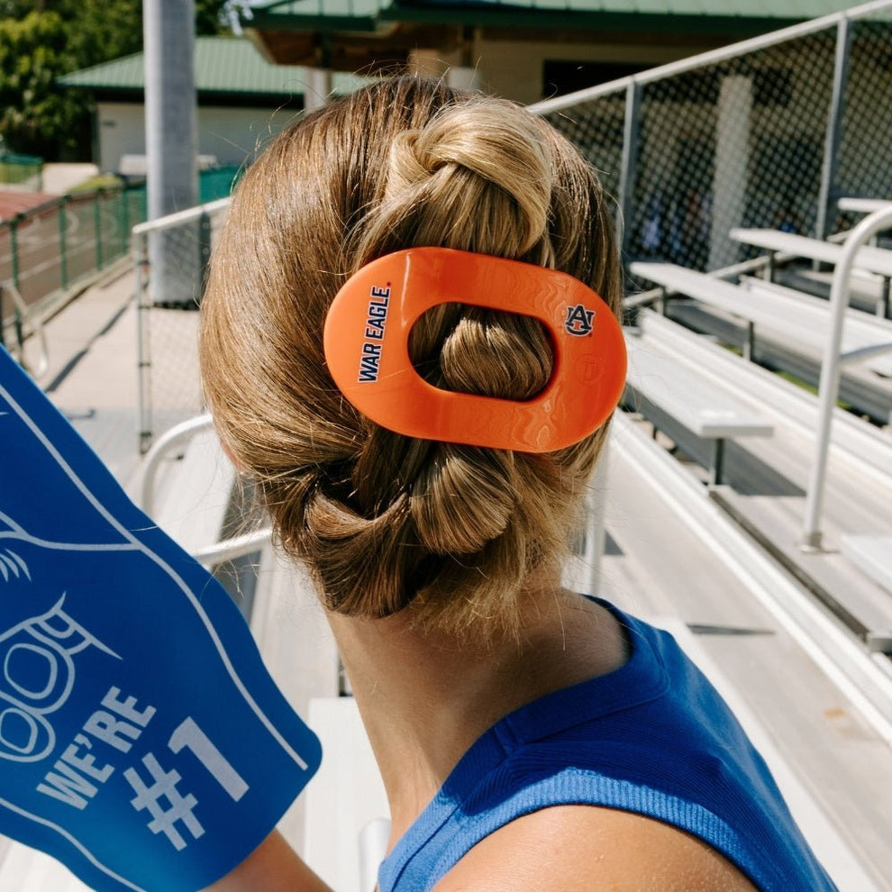 War Eagle! Large Flat Round Hair Clip - Hair Clips - TELETIES
