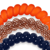 TELETIES - War Eagle! Large Hair Ties in Orange Navy - Large - Image - 3