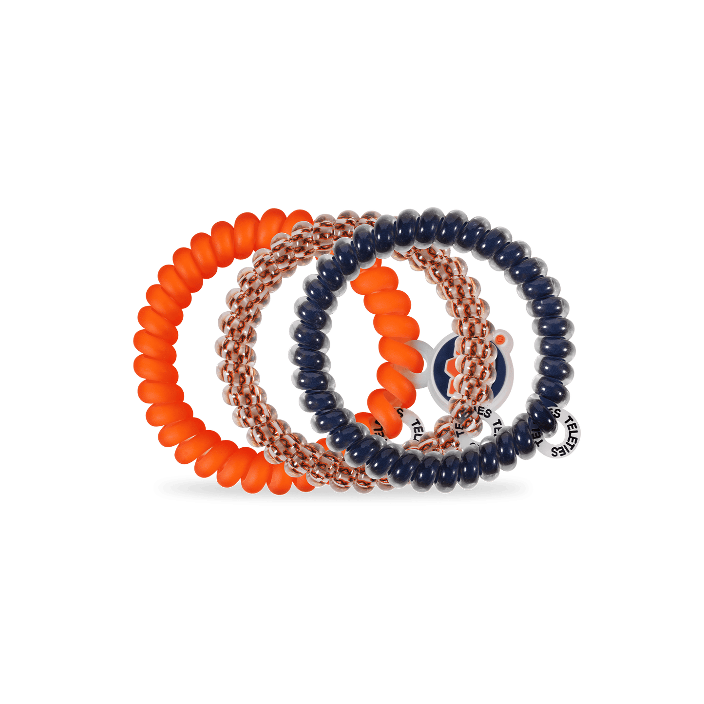 TELETIES - War Eagle! Small Hair Ties in Orange Navy - Small
