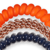 TELETIES - War Eagle! Small Hair Ties in Orange Navy - Small - Image - 3