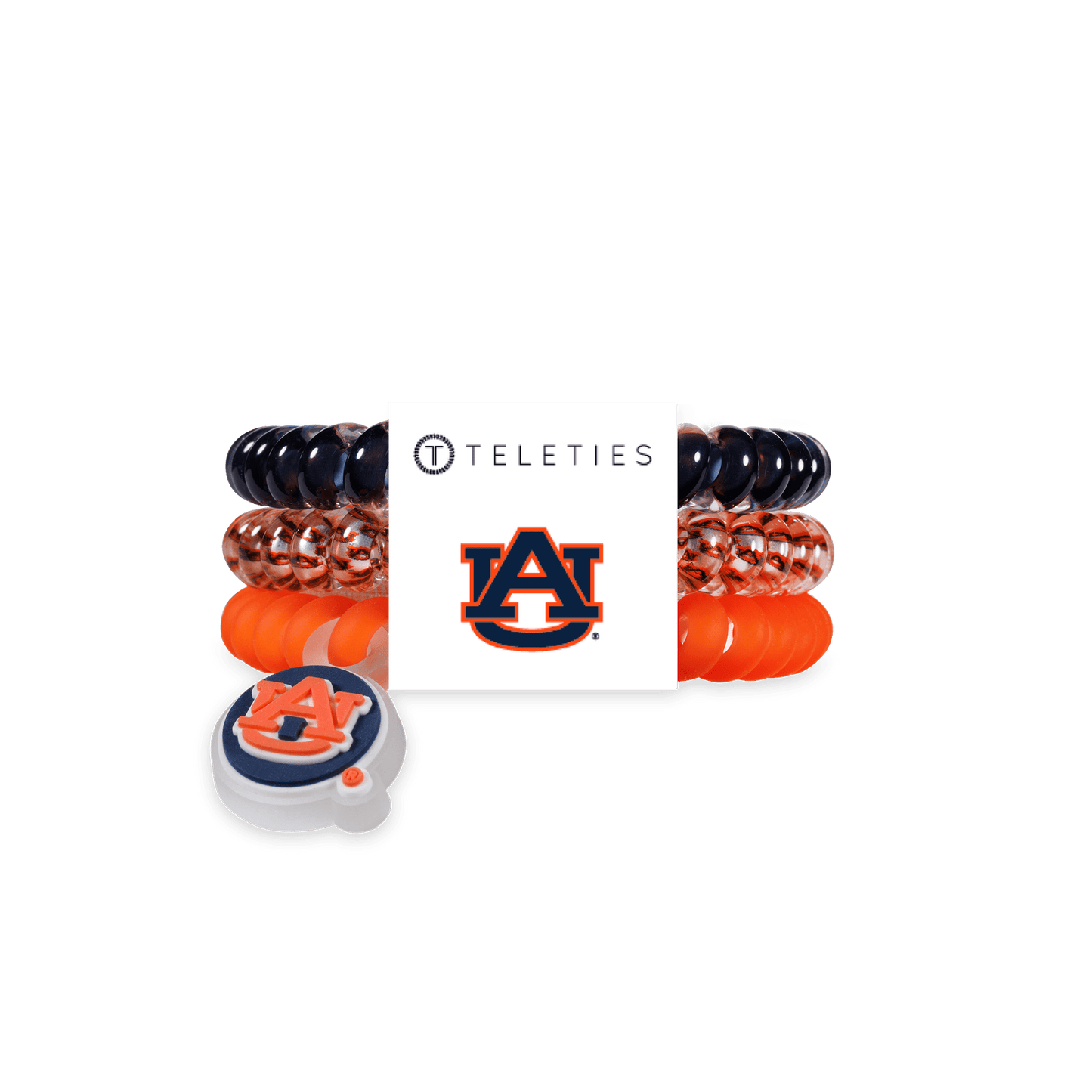 TELETIES - War Eagle! Small Hair Ties in Orange Navy - Small