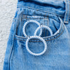Washed Denim Small Hair Ties - Hair Ties - TELETIES
