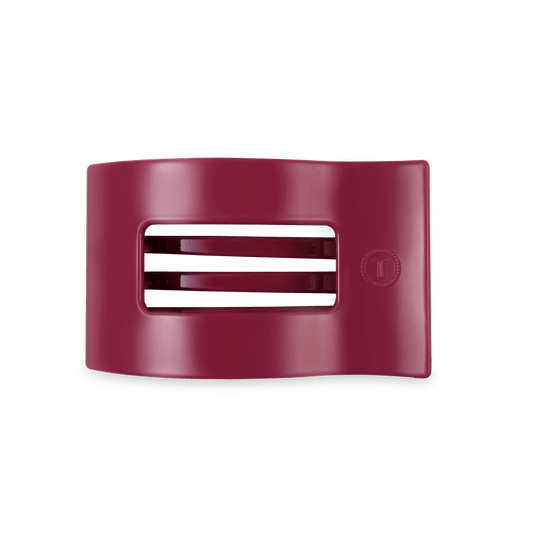 Wild Side Medium Flat Rectangle Hair Clip in Red - Medium