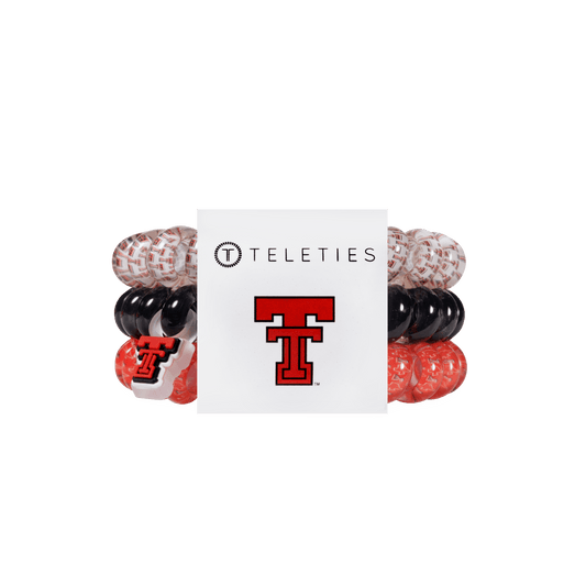 Wreck 'Em Tech! Large Hair Ties
                in Red Black White - Large
              