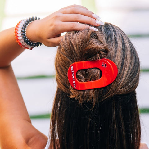 Wreck 'Em Tech! Medium Flat Round Hair Clip