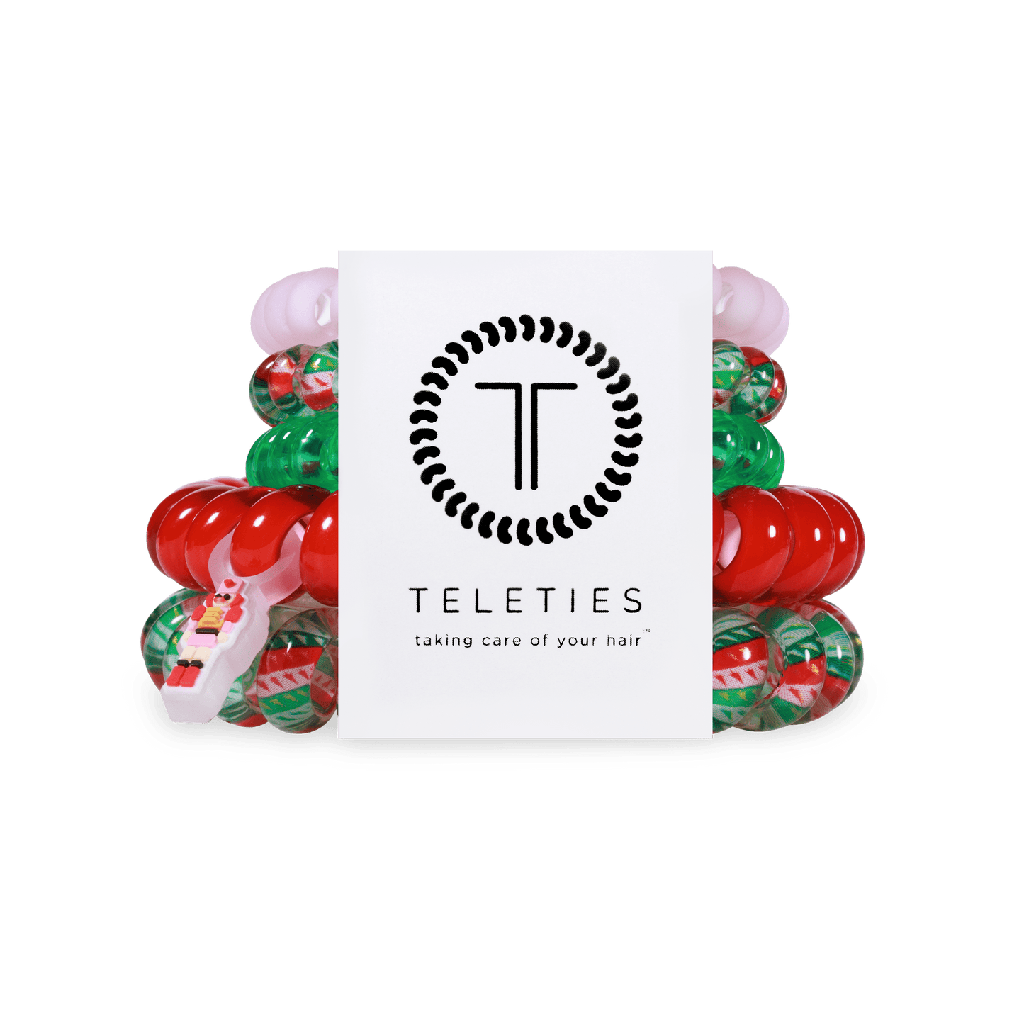 TELETIES - You Crack Me Up Mix Pack Hair Ties in Red Green Pink - Mix Pack