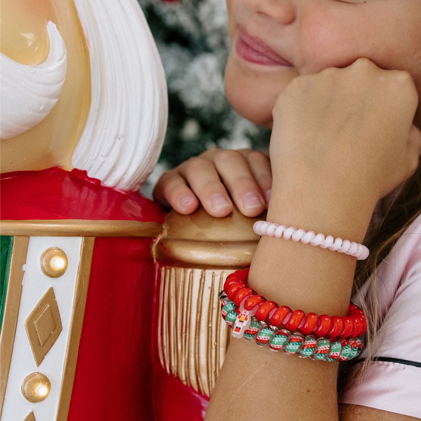 TELETIES - You Crack Me Up Mix Pack Hair Ties in Red Green Pink - Mix Pack