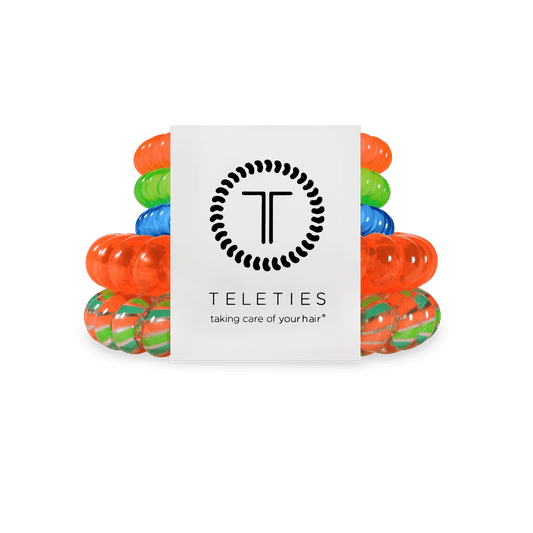 You Glow, Girl! Mix Pack Hair Ties in Orange Green Blue Neon - Mix Pack