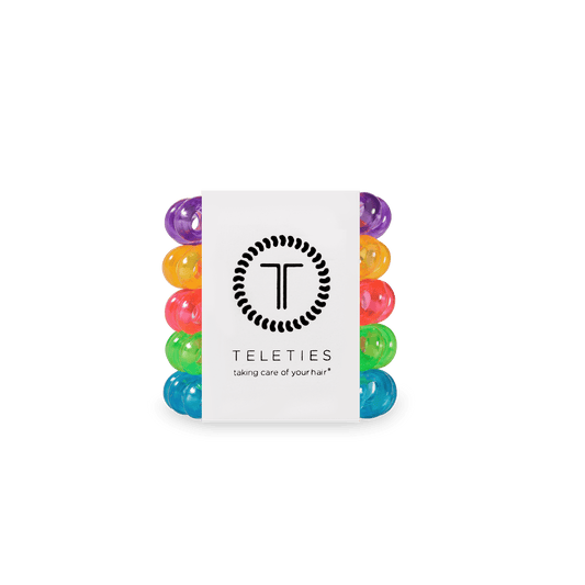 You Glow, Girl! Tiny Hair Ties in Blue Green Pink Orange Purple - Tiny