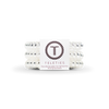TELETIES - Crystal Clear Small Hair Ties in White - Small