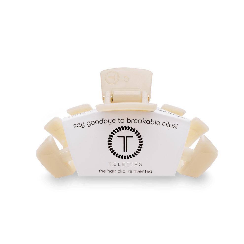Almond Beige Medium Hair Clip - Medium Hair Clip - TELETIES
