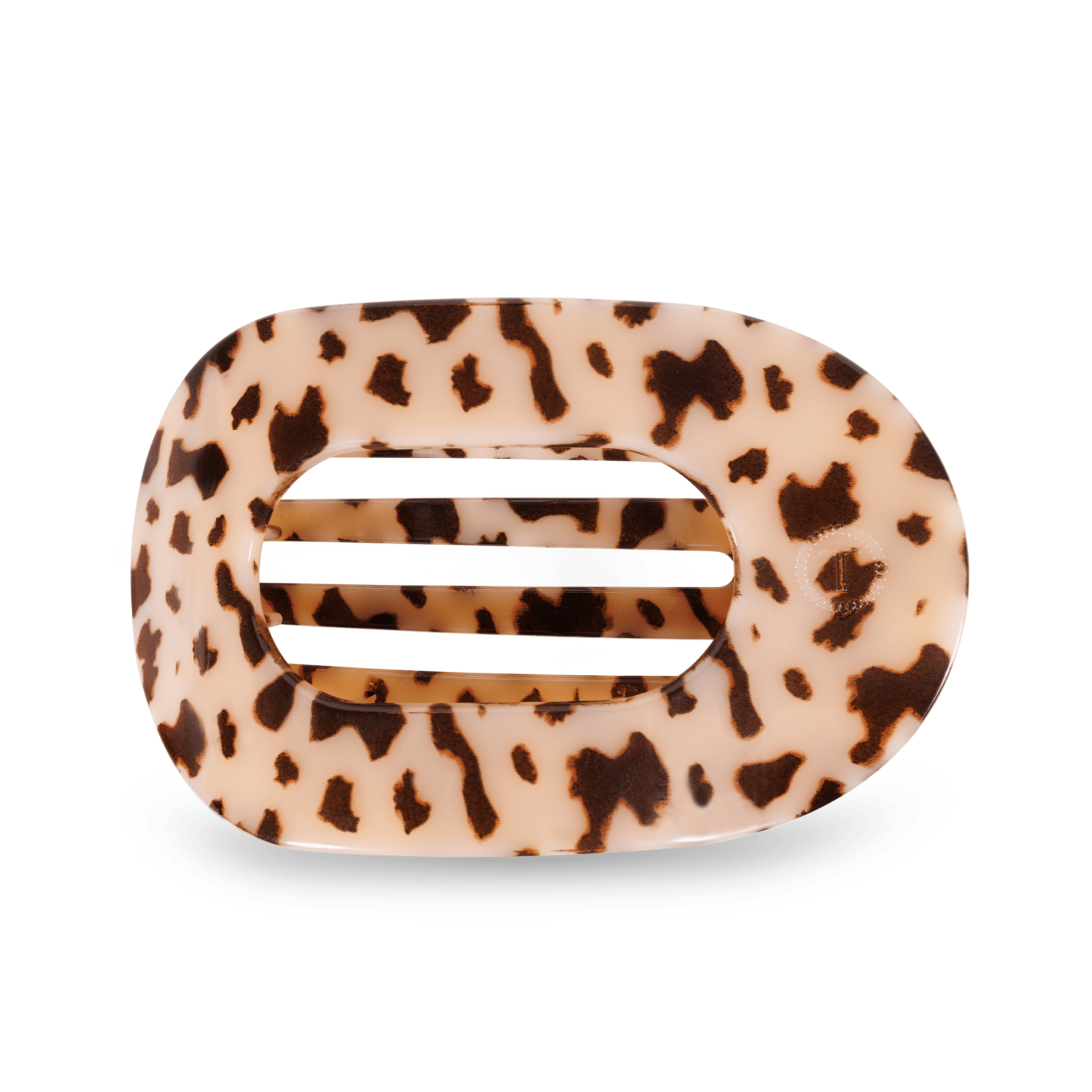 Blonde Tortoise Flat Round Hair Clip