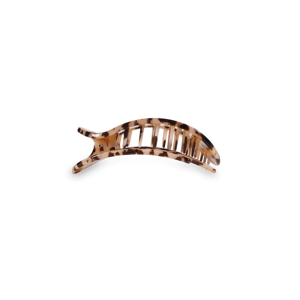 Blonde Tortoise Small Flat Round Clip - Small Hair Clip - TELETIES
