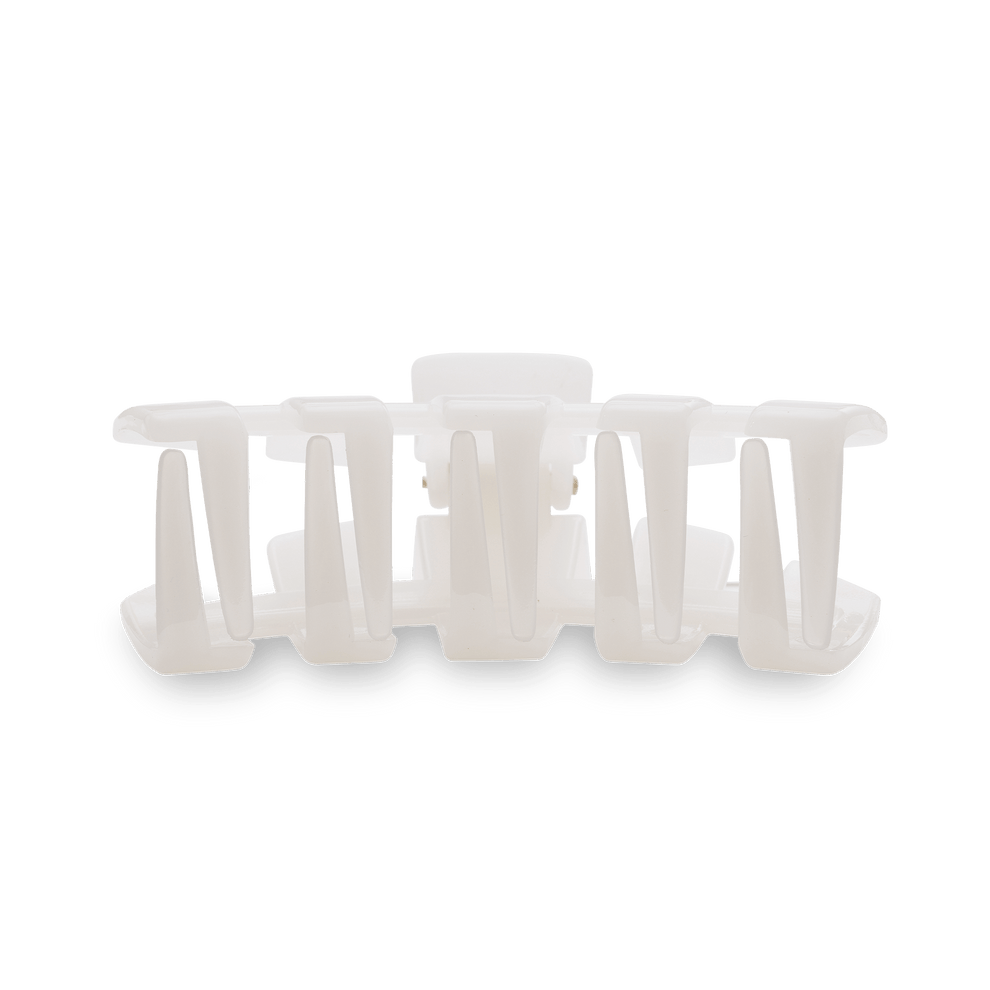 Classic Coconut White Small Hair Clip - Small Hair Clip - TELETIES
