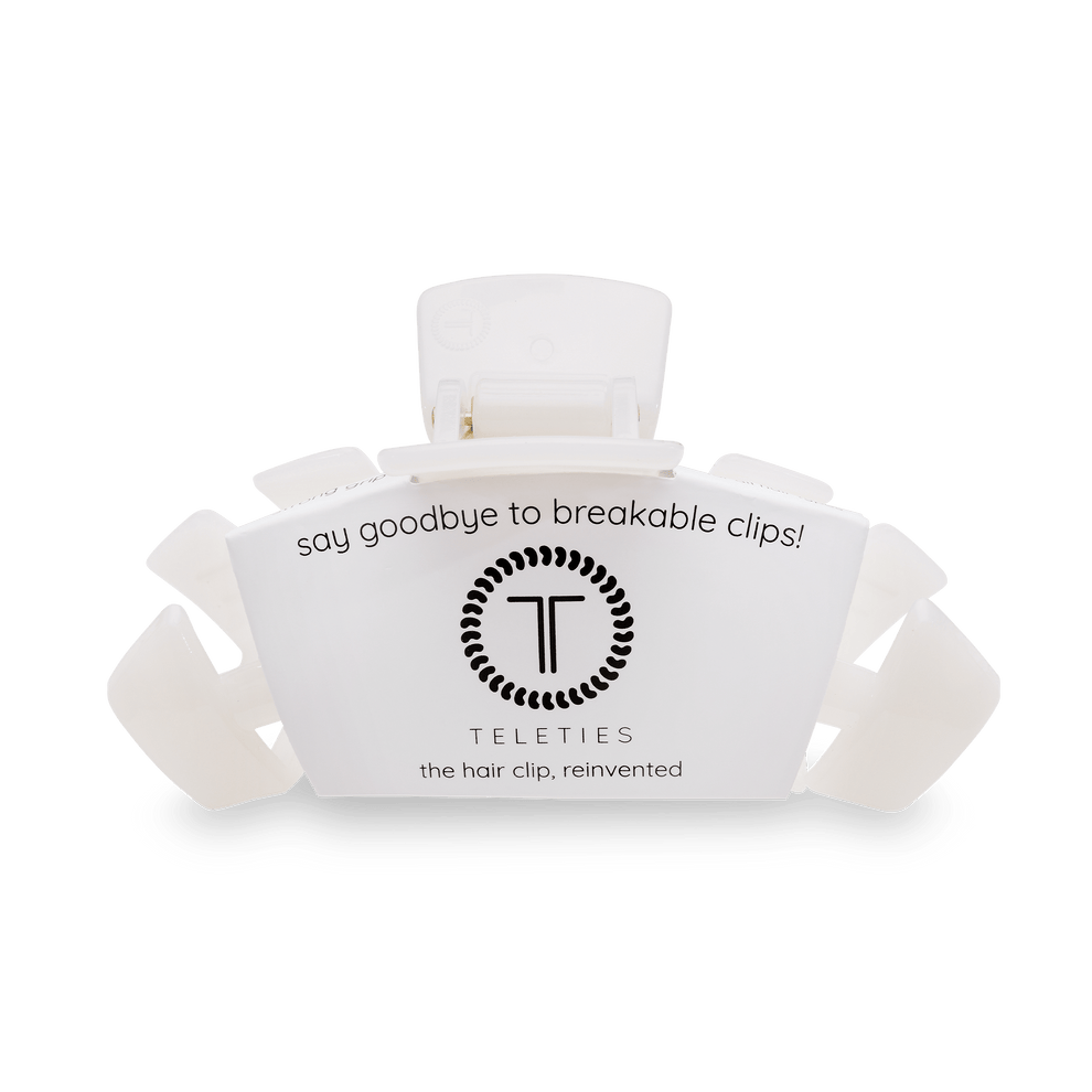 Coconut White Large Hair Clip - Large Hair Clip - TELETIES
