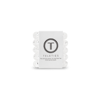 Crystal Clear Tiny Hair Ties in White - Tiny