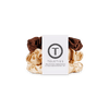 TELETIES - For the Love of Nudes Small Silk Scrunchies in Brown Orange Beige - Small - Image - 1