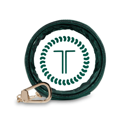 Keychain Green Holiday Glitter TELETOTE in Green