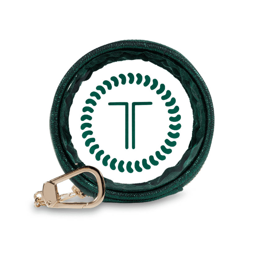 TELETIES - Keychain Green Holiday Glitter TELETOTE in Green - Image 1