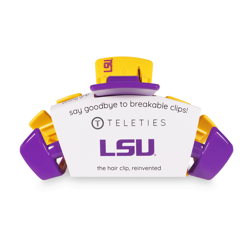 LSU Large Hair Clip - Large Hair Clip - TELETIES
