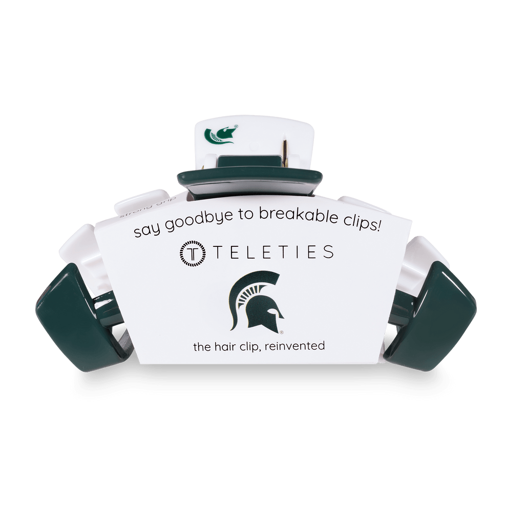 Michigan State University Large Hair Clip - Large Hair Clip - TELETIES
