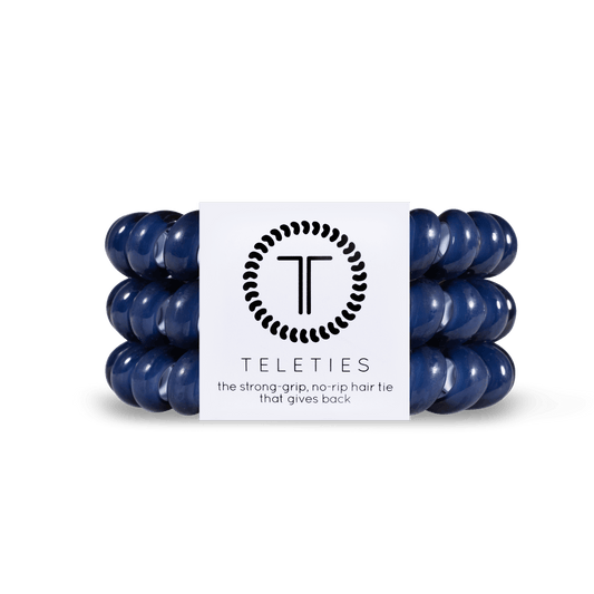 Nantucket Navy Large Hair Ties in Blue - Large