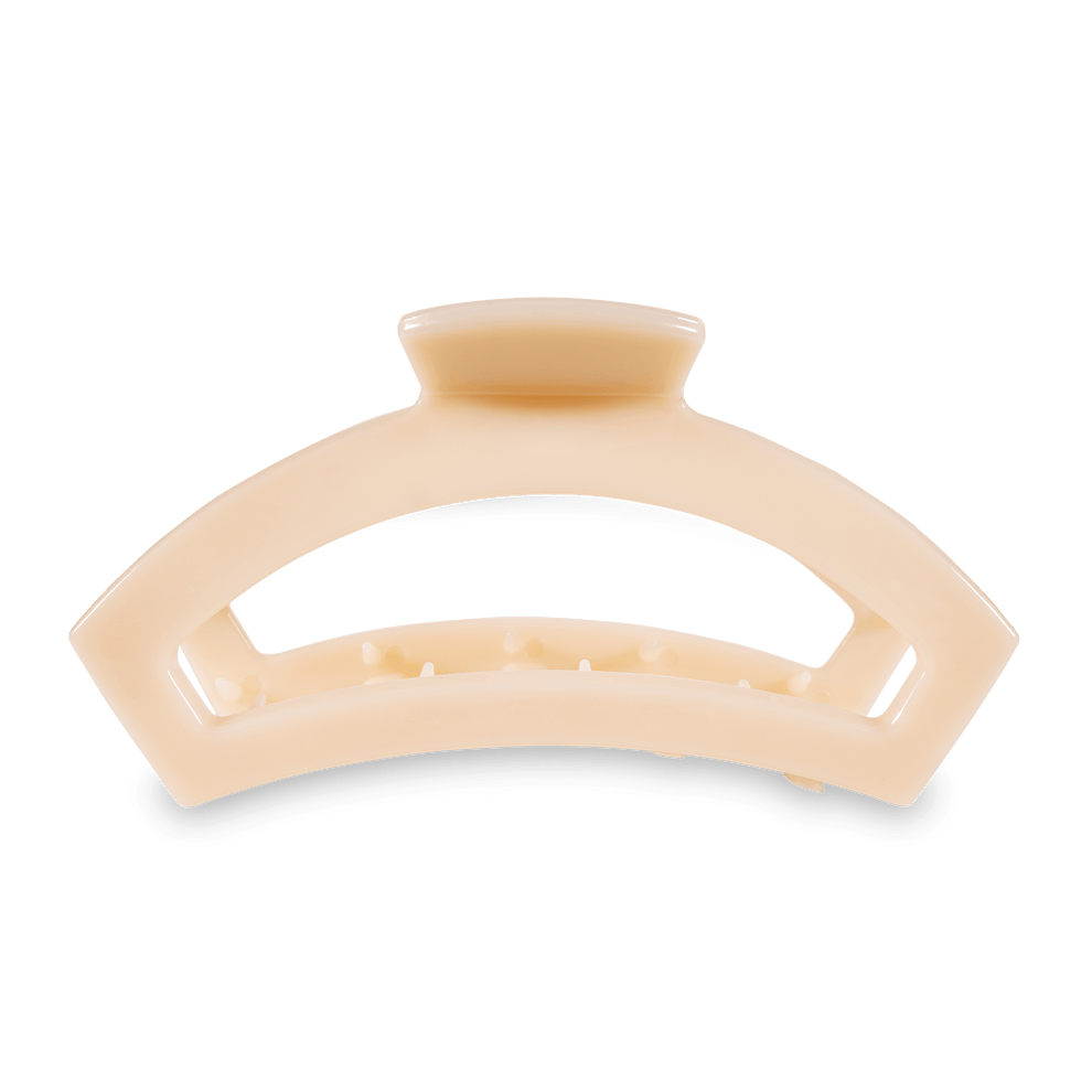 Open Almond Beige Large Hair Clip - Large Hair Clip - TELETIES
