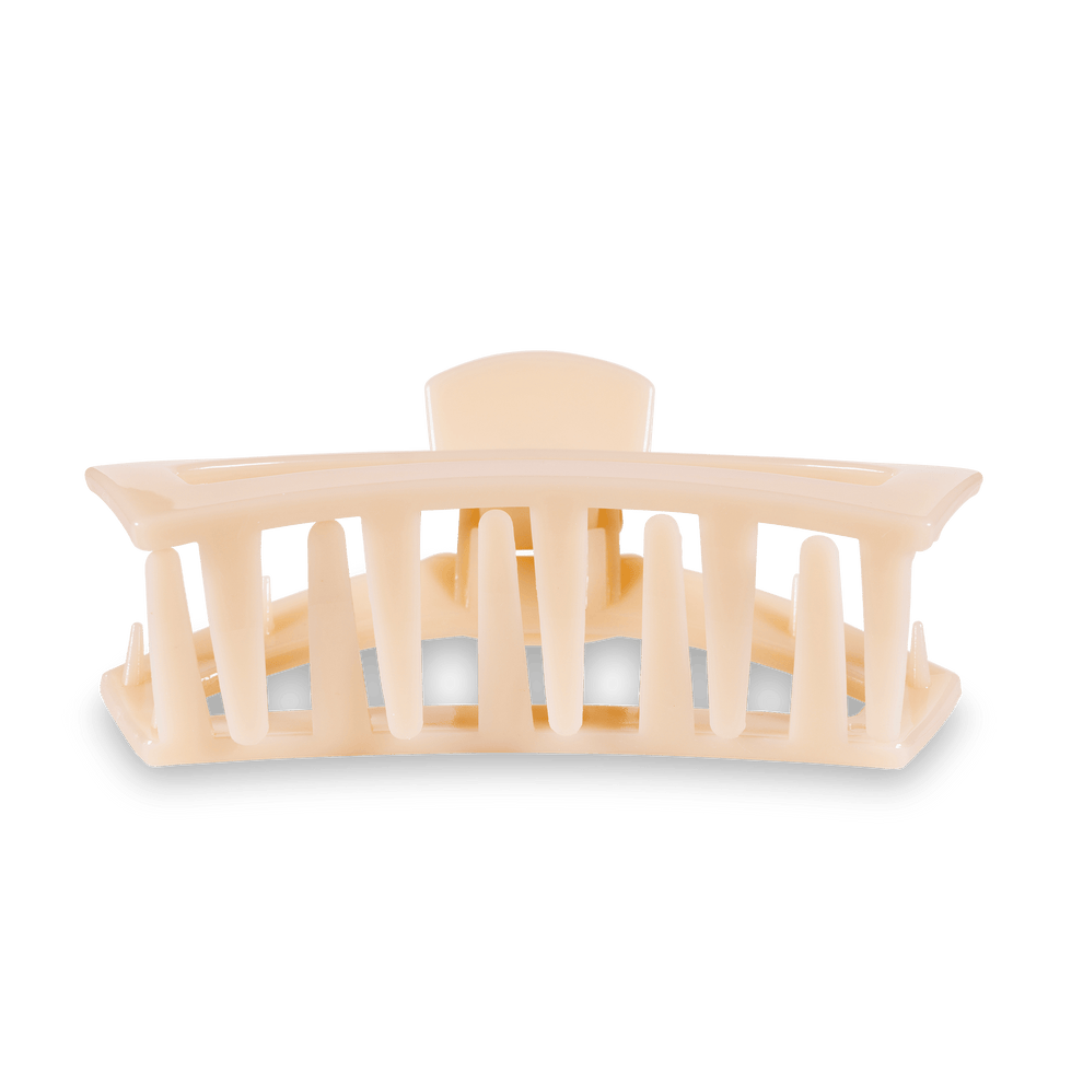 Open Almond Beige Large Hair Clip - Large Hair Clip - TELETIES

