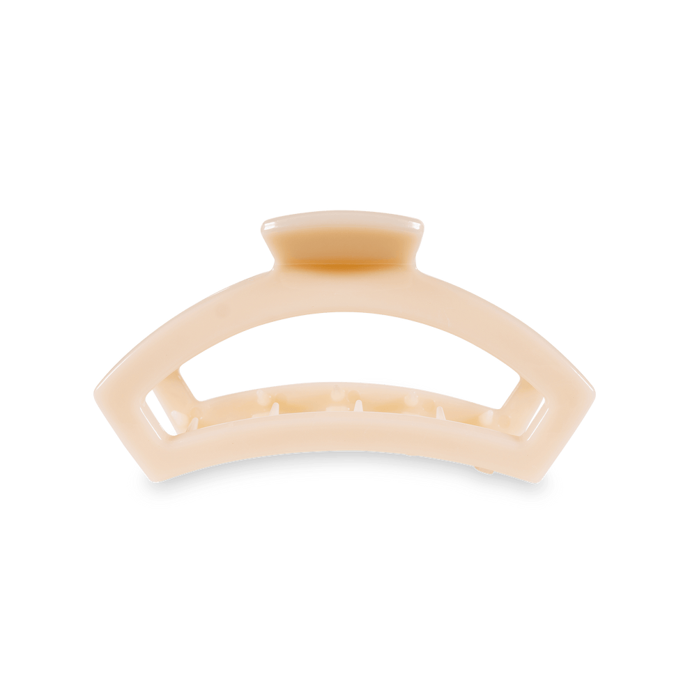 Open Almond Beige Medium Hair Clip - Medium Hair Clip - TELETIES
