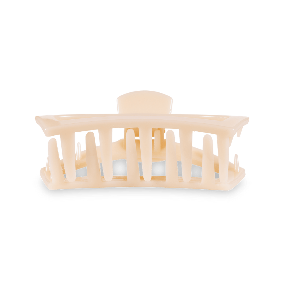 Open Almond Beige Medium Hair Clip - Medium Hair Clip - TELETIES
