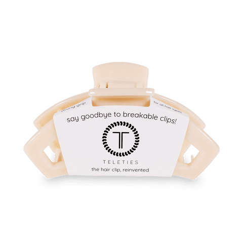 Open Almond Beige Small Claw Hair Clip