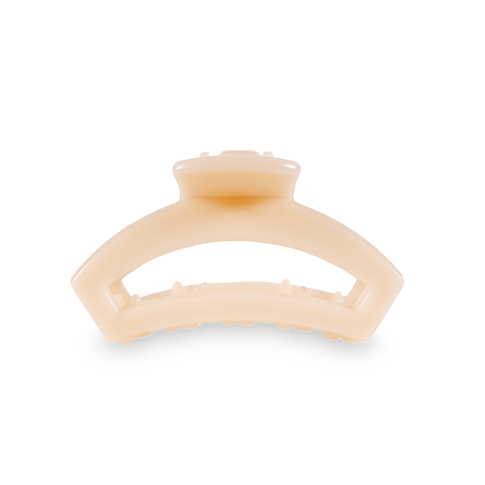 Open Almond Beige Tiny Hair Clip - Tiny Hair Clip - TELETIES

