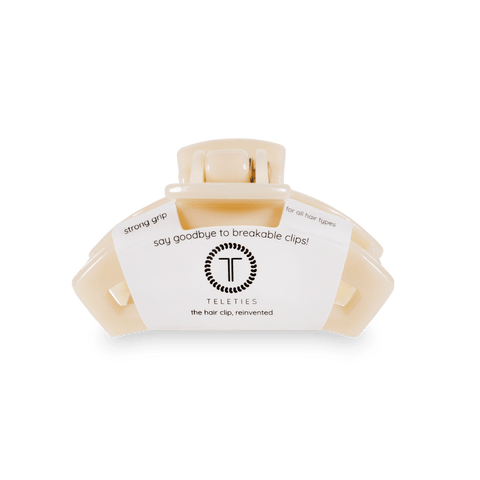 Open Almond Beige Tiny Claw Hair Clip