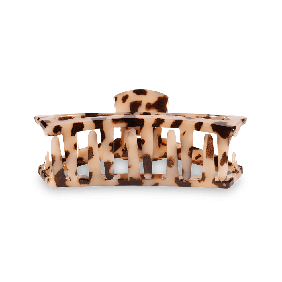 Open Blonde Tortoise Medium Hair Clip - Medium Hair Clip - TELETIES
