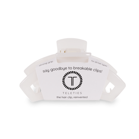 Open Coconut White Medium Claw Hair Clip