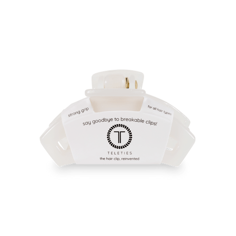 Open Coconut White Tiny Claw Hair Clip