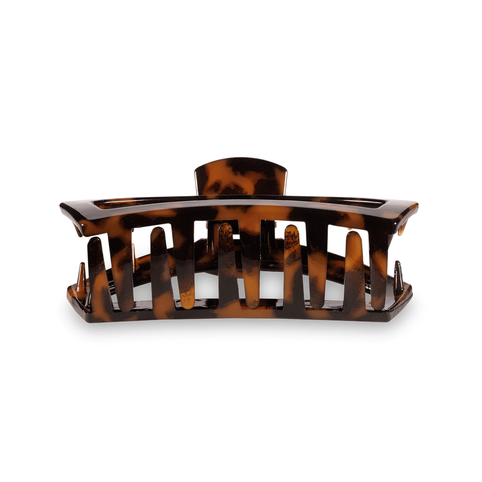 Open Tortoise Medium Hair Clip - Medium Hair Clip - TELETIES
