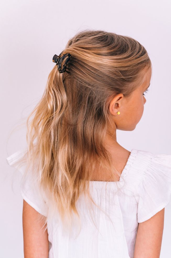Open Tortoise Tiny Hair Clip - Tiny Hair Clip - TELETIES

