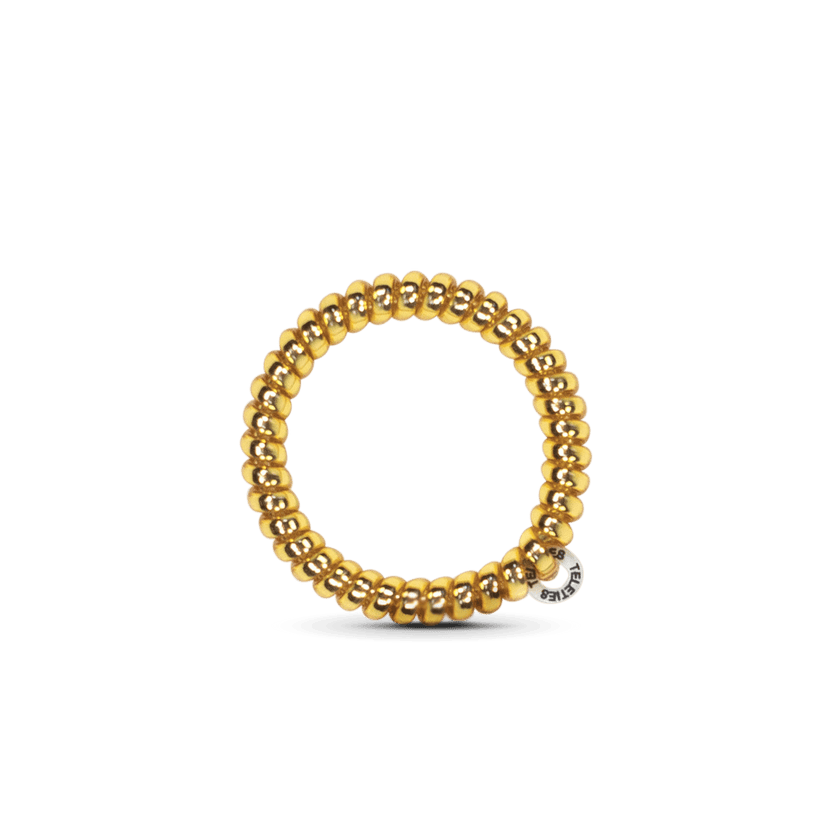 TELETIES - Sunset Gold Small Hair TIes in Yellow - Small - Image 3