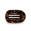 Tortoise Medium Flat Round Hair Clip in Brown - Medium