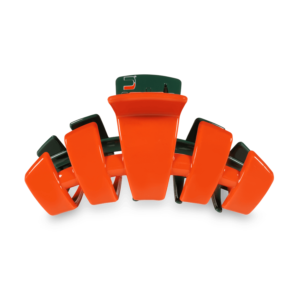 University of Miami Large Hair Clip - Large Hair Clip - TELETIES
