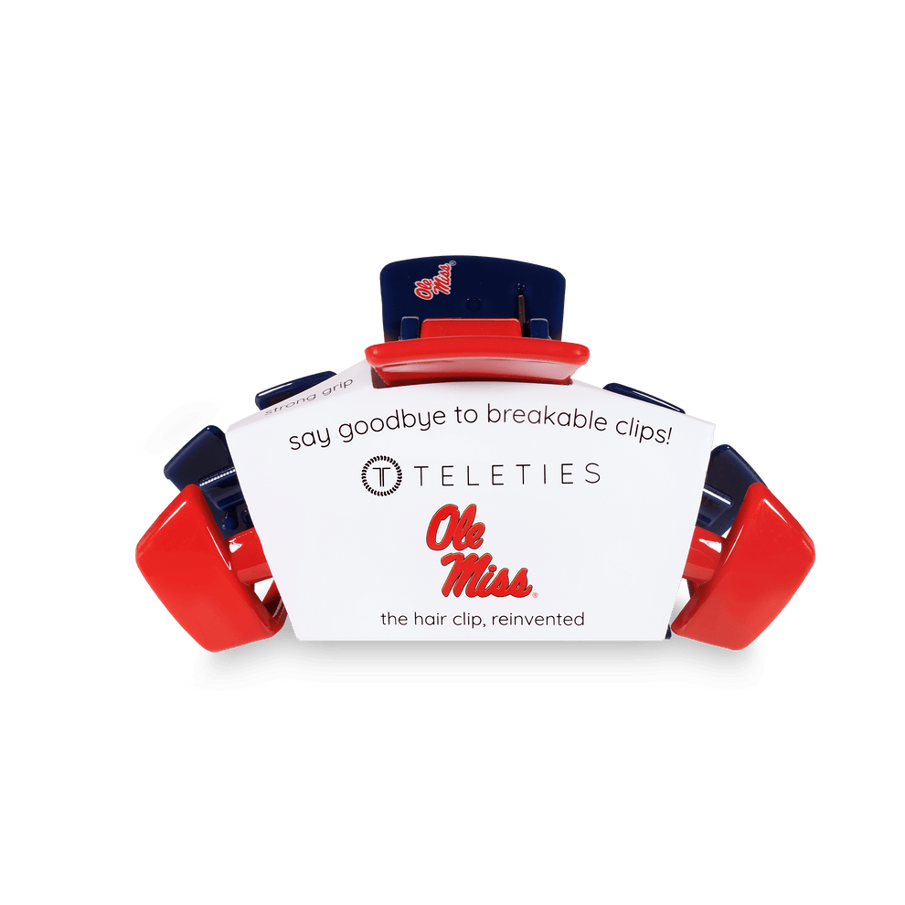 University of Mississippi Medium Hair Clip - Medium Hair Clip - TELETIES
