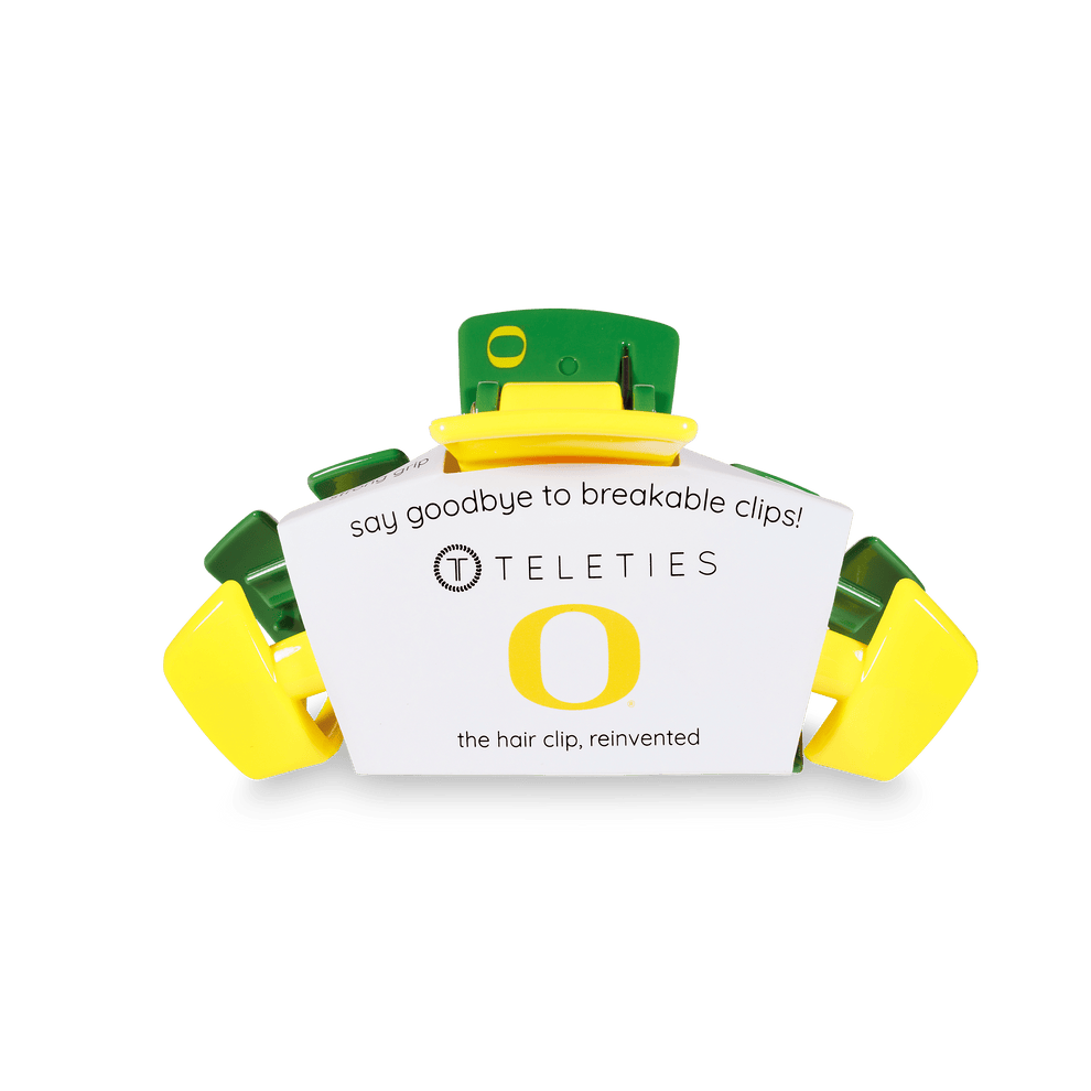 University of Oregon Medium Hair Clip - Medium Hair Clip - TELETIES
